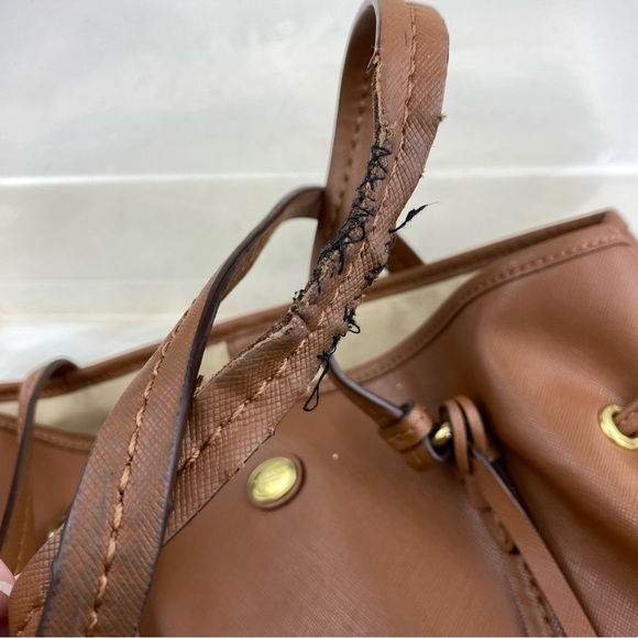 Coach Tan Leather Shoulder Bag - Picture 9 of 11